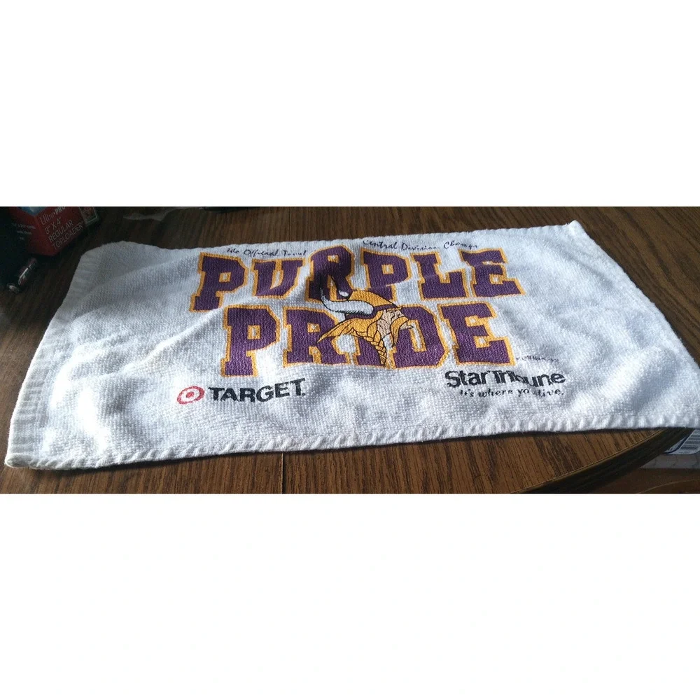 Minnesota Vikings Purple Pride Towel-White